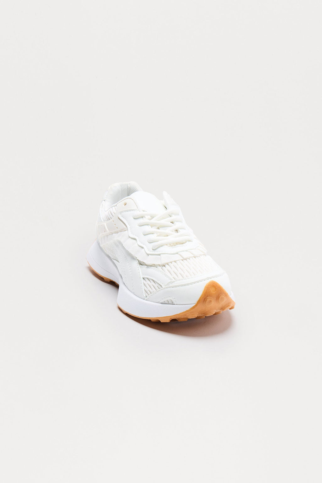 Kelsol Ruffle Sneakers - White