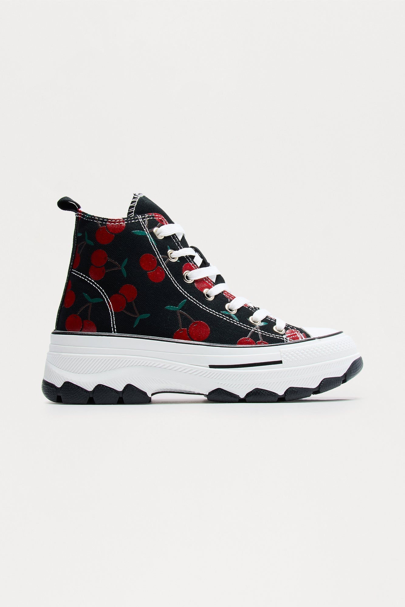Cherry Berry High Top Sneakers - Black